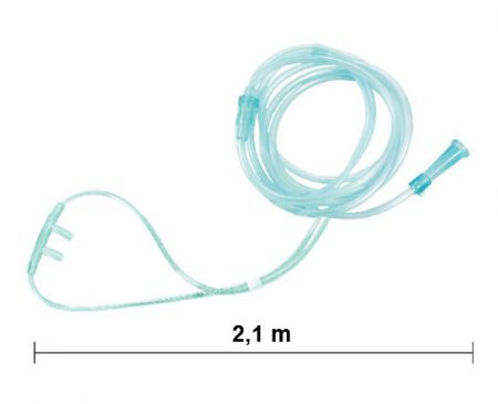 Standardowy cewnik do podawania tlenu przez nos - wąsy - kaniula donosowa 2,1m