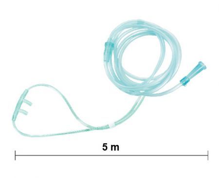 Standardowy cewnik do podawania tlenu przez nos - wąsy - kaniula donosowa 5m