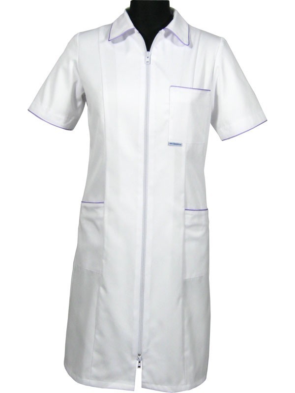 Sukienka medyczna damska (zamek, wypustka) 201+ dla lekarzy i pielęgniarek