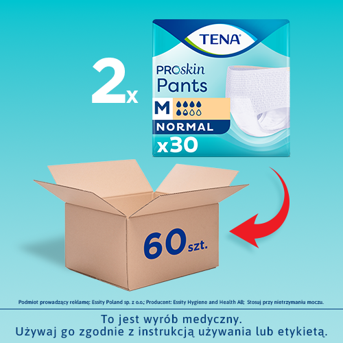 TENA Pants ProSkin Normal M - majtki chłonne 2x30szt.