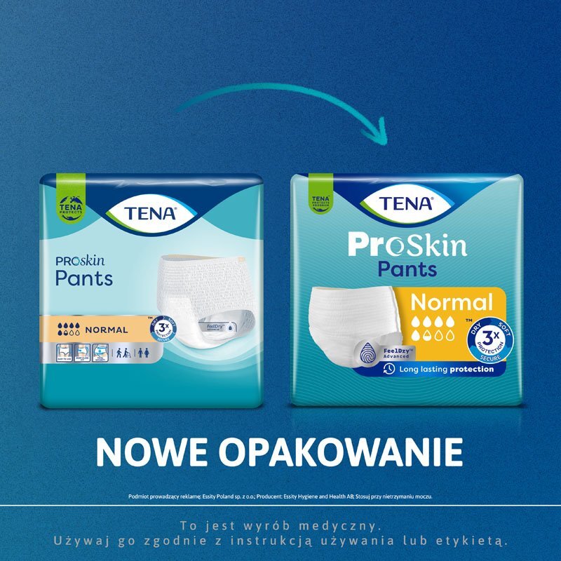TENA Pants ProSkin Normal XL - majtki chłonne 6x15szt.