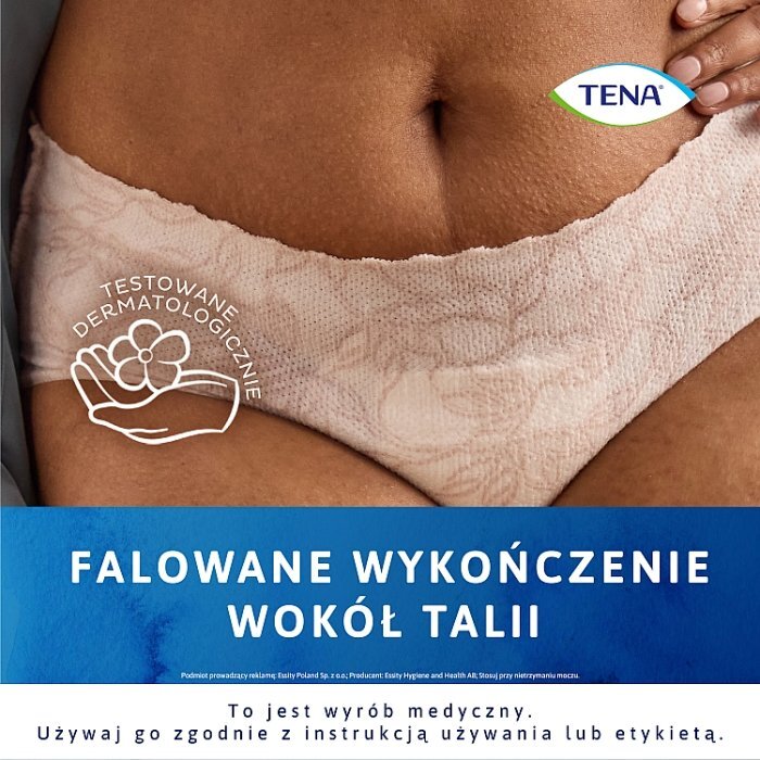 TENA Silhouette Plus M WHITE/biały - bielizna chłonna z niskim stanem dla kobiet 12szt.