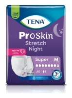 TENA Stretch proskin Super Night M - pieluchomajtki elastyczne dla dorosłych - 10szt.