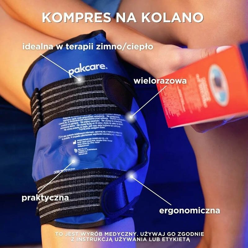 Terapeutyczna chłodząco-grzejąca opaska na kolano Pakcare
