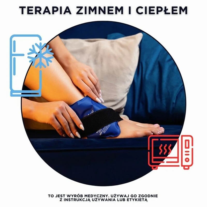 Terapeutyczna chłodząco-grzejąca opaska na kostkę Pakcare