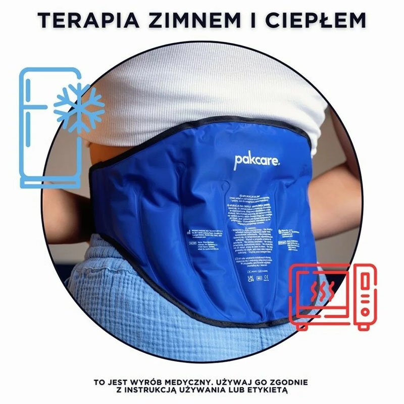 Terapeutyczny chłodząco-grzejący pas lędzwiowy Pakcare