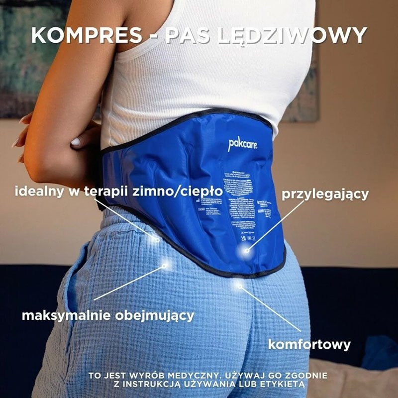 Terapeutyczny chłodząco-grzejący pas lędzwiowy Pakcare