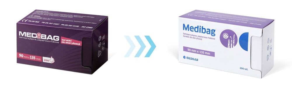 Torebki do sterylizacji papierowo-foliowe MEDIBAG 135 x 255mm