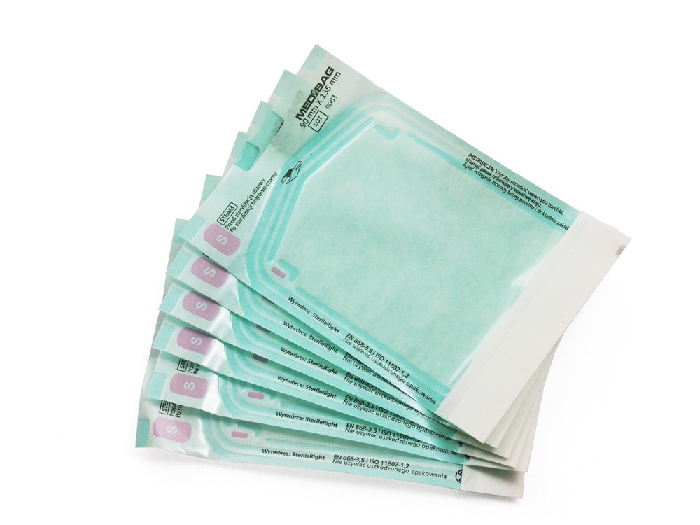 Torebki do sterylizacji papierowo-foliowe MEDIBAG 57 x 70mm