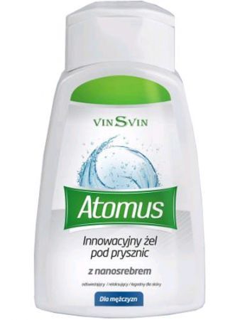 VINSVIN ATOMUS - żel pod prysznic dla mężczyzn z nanosrebrem 250ml
