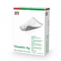 Vliwaktiv Ag - opatrunek chłonny z węglem aktywowanym 10x10cm 20 705 - 1szt.