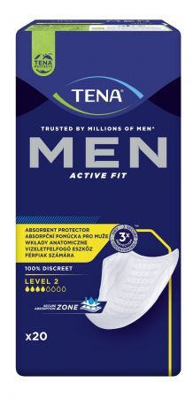 Wkłady anatomiczne dla mężczyzn TENA Men Activ Fit Level 2 (medium) - 20szt.