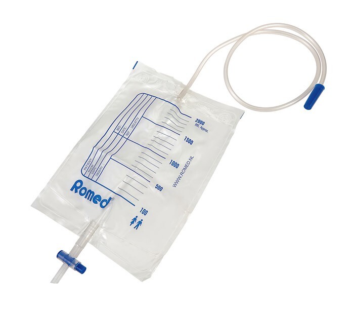 Worek na mocz z wentylem i spustem T 2L  ROMED