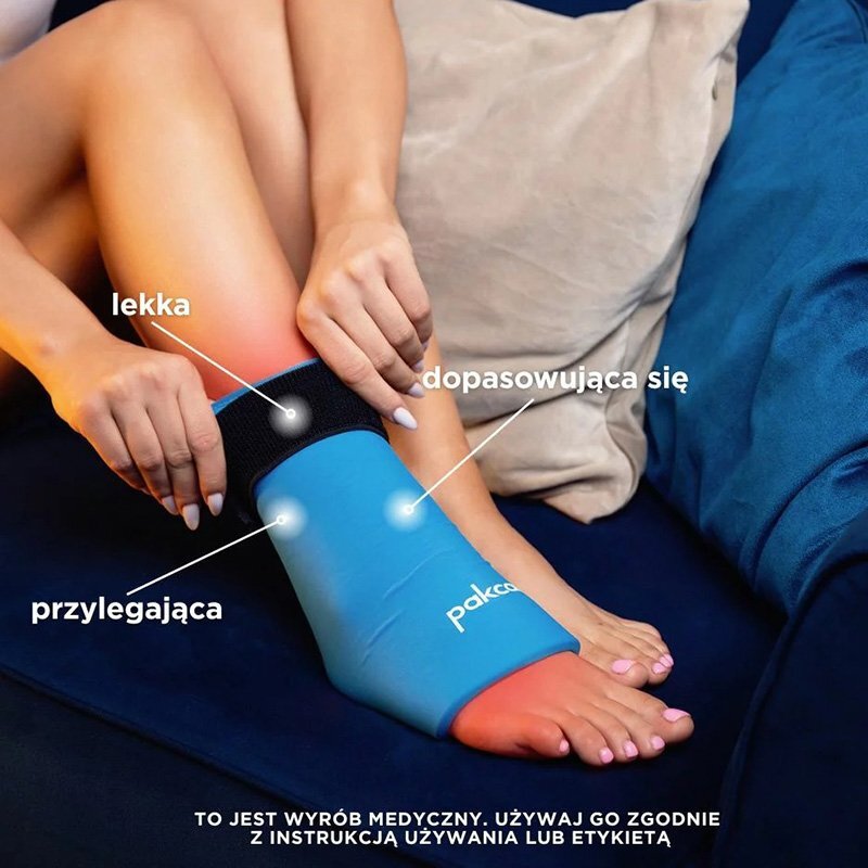 Żelowa opaska chłodząca na kostkę Pakcare