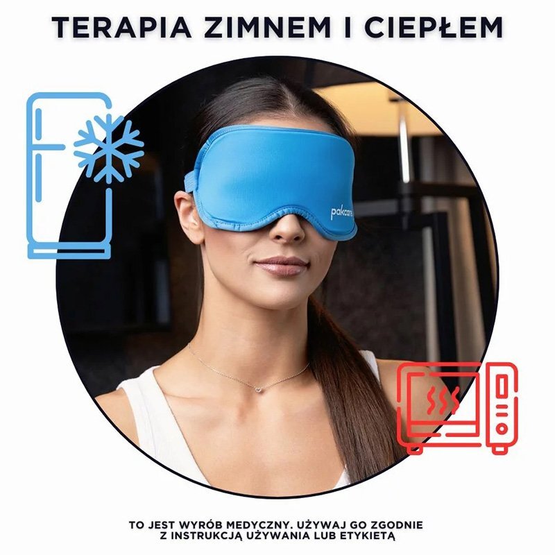 Żelowa opaska chłodząca na oczy Pakcare