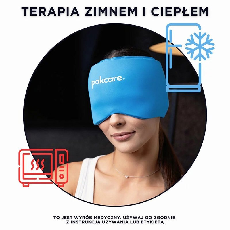 Żelowy czepek chłodzący Pakcare - otwarty