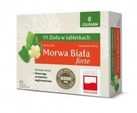 Zioła w tabletkach Morwa Biała forte Colfarm - 60 tabl.